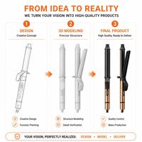 Mesin Curling Iron Torlin Laris Manis untuk Usaha Kecil, Spiral Curl 38MM, Original dengan Stand Terintegrasi, Penjepit Rambut Tanpa Panas, Label Pribadi