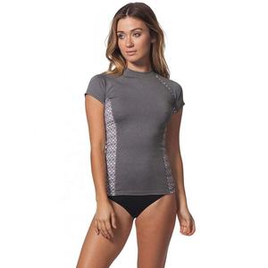 Nouveau haut de sport pour femme à compression, séchage rapide, design personnalisé, logo sur mesure, en Spandex/Polyester, idéal printemps/été - Product Image 1