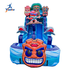 Tobogán Inflable con Tobogán Gigante de Agua, Tobogán Inflable Seco, Toboganes de Agua Inflables para Niños y Adultos - Product Image 1
