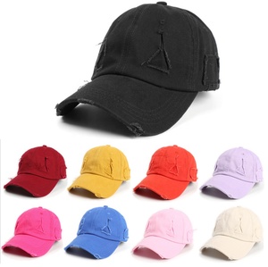 Toptan stok Vintage kırık ağır yıkama sıkıntılı boş yüksek kaliteli yama beyzbol şapkası - Product Image 6