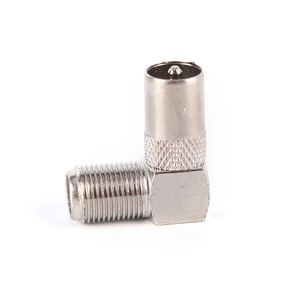 RF đồng trục f nữ để TV nam cắm vào ổ cắm nữ 90 độ ngay Angled TV trên không kết nối cáp - Product Image 3