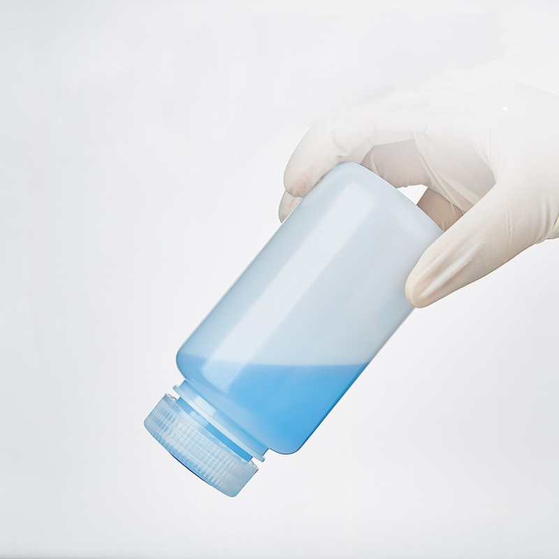 HDPE LDPE полупрозрачная бутылка с широким горлышком для хранения химических реагентов