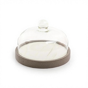 Plateau de service en bois au design classique avec couvercle en verre, vaisselle de qualité supérieure, plateau de service pour chocolats en Inde - Product Image 1