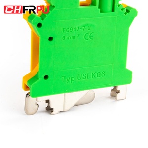 บล็อกขั้วต่อสายดินแบบสกรู DIN Rail ขนาด 6 มม.² รุ่น CHFRPU USLKG6 ทำจากทองเหลือง สำหรับ <span class=keywords><strong>UK6N</strong></span> - Product Image 3
