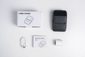 <span class=keywords><strong>Imprimante</strong></span> d'étiquettes thermiques A42 BT, mini-<span class=keywords><strong>imprimante</strong></span> d'étiquettes sans encre rechargeable, <span class=keywords><strong>imprimante</strong></span> d'autocollants portable - Product Image 6