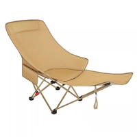 Chaise de jardin pliante moderne et portable à trois niveaux de dossier, en tissu Oxford respirant, avec cadre en acier inoxydable, idéale pour la pêche (vente en gros)