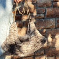 Sac fourre-tout élégant en peluche à imprimé léopard, grande capacité, nouvelle mode 2026, sac à bandoulière de luxe pour femme