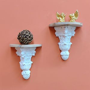 INNOVA prêt à expédier décoration de la maison MGO étagère murale en bois flottant ensemble de supports de meubles de salon - Product Image 4