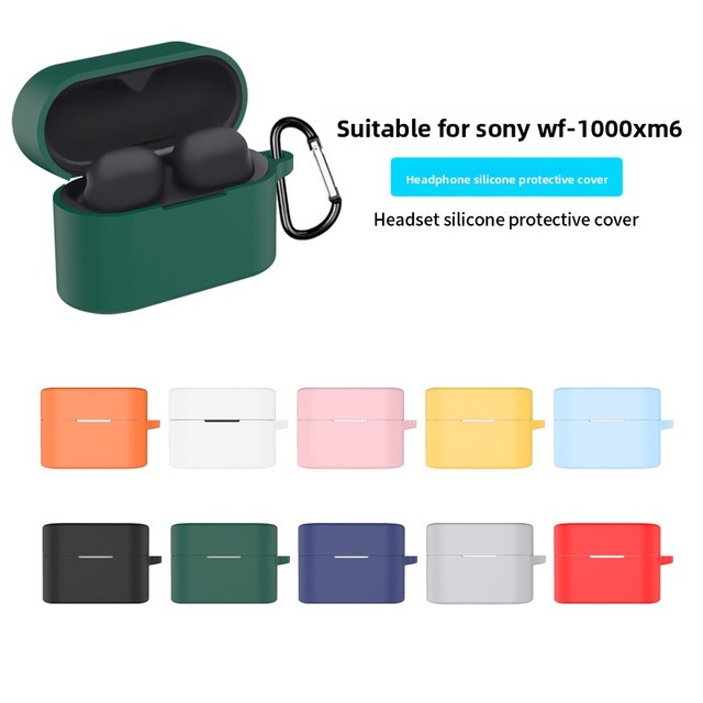 For WF-1000XM6 Wireless Earbuds Silicone Gel Case Full Coverage Cartoon-Style Creative Soft Sleeve Protection