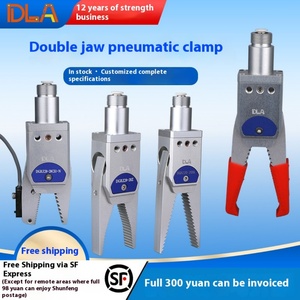 Dgrz20-20Cs1 อุปกรณ์จับยึดเครื่องมือช่างแบบใช้ลม คีมจับสองขาแบบนิวเมติก พร้อมกระบอกสูบ ปากจับพลาสติก รับประกัน 1 ปี - Product Image 2