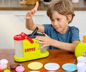 Ensemble d'accessoires de cuisine pour enfants avec <span class=keywords><strong>cafetière</strong></span> <span class=keywords><strong>jouet</strong></span>-Ensemble de jeu alimentaire pour tout-petits - Product Image 4