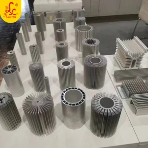 Disipador de calor cuadrado de diseño personalizado, disipador de calor de perfil de extrusión de aluminio extruido anodizado grande