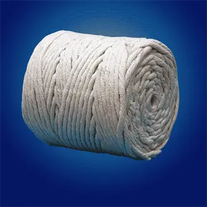 Different Size Customization Available Ceramic Fiber Bulk Twisted Rope Lagging 500 Kg/M3