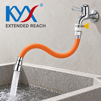 Tuyau d'extension de robinet durable, résistant à la corrosion, flexible, pour une utilisation dans la cuisine et la salle de bain