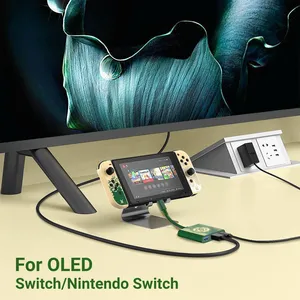 TV <span class=keywords><strong>Dock</strong></span> Docking Station cho Nintendo chuyển đổi/Nintendo chuyển đổi OLED mô hình 4K <span class=keywords><strong>HDMI</strong></span> USB Cổng 3.0 và USB C sạc du lịch <span class=keywords><strong>Dock</strong></span> - Product Image 4
