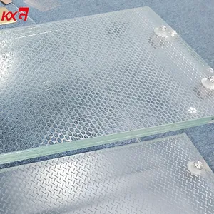 可定制的安全防滑玻璃地板sgp层压钢化玻璃走道楼梯
