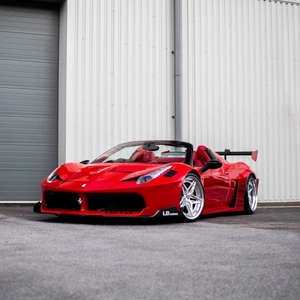 Cinco Raios Projeto Côncavo Profundo Matte White Gold Face Gloss Polish Barril Carro De Passageiro Forjado Rodas para C7 Corvette - Product Image 3