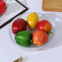Four à micro-ondes allant au four vaisselle en verre cuisson plat rond moule à gâteau transparent borosilicate plateau de cuisson en verre résistant à la chaleur