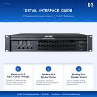 HKNC HK-A2905 Profesyonel Güç Amplifikatörü 4*900W Dört Kanallı H+ Sınıfı Geniş Voltaj 170-250VAC AC Konser Konferans KTV
