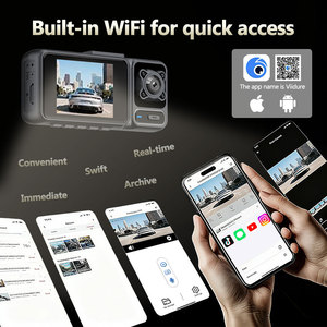 Caméra embarquée 4K Ultra HD Wifi, grand angle 170 degrés, vision nocturne, double objectif pour enregistrement automobile - Product Image 3