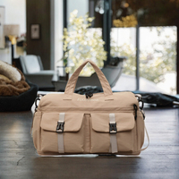 Sac de voyage extensible léger et de grande capacité, personnalisé avec logo, pour affaires, week-end, en nylon résistant à l'usure