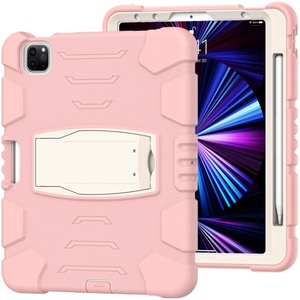 Étui rose coloré de haute qualité <span class=keywords><strong>avec</strong></span> étui pour tablette porte-stylo pour <span class=keywords><strong>ipad</strong></span> Pro 11 /<span class=keywords><strong>Air</strong></span> <span class=keywords><strong>4</strong></span> 10.9 pouces 2021/2020/2018 - Product Image 2