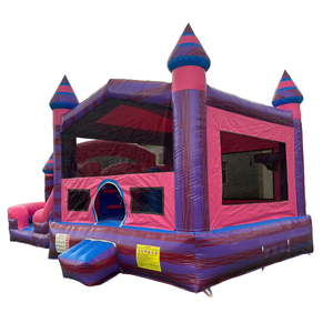 <span class=keywords><strong>Castillo</strong></span> Inflable Combinado, <span class=keywords><strong>Castillo</strong></span> Hinchable de PVC Resistente con Tobogán y Red de Seguridad para Fiestas Infantiles, Juegos en el Patio Trasero, Alquiler Comercial - Product Image 6