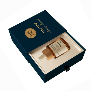 Emballage de bouteille de parfum de marque de luxe personnalisé de haute qualité fait à la main en relief et stratification brillante style coulissant boîte recyclée - Product Image 6