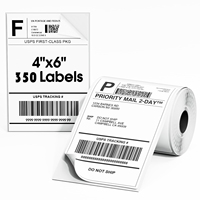 Papier autocollant A6 à transfert thermique direct 100x150 étiquette de code à barres d'expédition collante 4x6 étiquettes thermiques sensibles à la chaleur pour l'épicerie