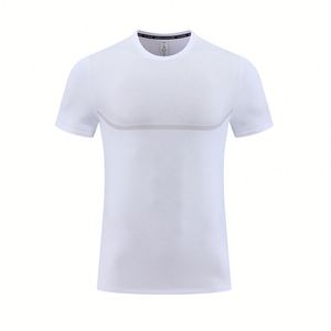 Camiseta deportiva transpirable de secado rápido para hombre, de manga corta, holgada, de forro polar, para entrenamiento de fitness, diseño 3D, ideal para verano y actividades al aire libre. - Product Image 5