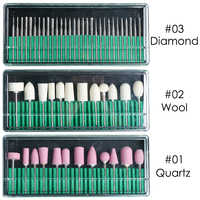 Outils de tête de meulage de laine de polissage d'ongles PEX 12 pièces/boîte mèches de ponçage de perceuse à ongles électrique