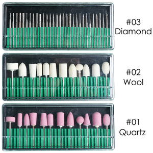 <span class=keywords><strong>PEX</strong></span> Nagel polier wolle Schleif kopf Werkzeuge 12 teile/schachtel elektrische Nagel bohrer Schleif bits - Product Image 3