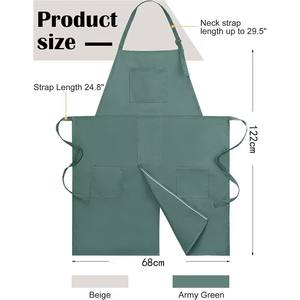 <span class=keywords><strong>Tablier</strong></span> de <span class=keywords><strong>poterie</strong></span> à jambe fendue <span class=keywords><strong>Tablier</strong></span> en céramique avec 3 poches pour hommes et femmes <span class=keywords><strong>Tablier</strong></span> d'artiste long - Product Image 6