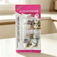 Ensemble de 8 outils de décoration de gâteaux écologiques en plastique, très demandé, comprenant une seringue à pâtisserie et des douilles, facile à utiliser