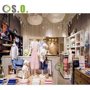 Tienda de ropa moderna para bebés Ideas Mostrador de exhibición Diseño Tienda de ropa para niños Decoración de muebles Estante de exhibición de ropa para niños - Product Image 3