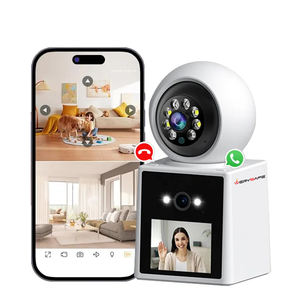 WERYSAFE Mini cámara de vídeo inalámbrica 360 rotación Monitor de Seguridad Interior pantalla de 2,4 pulgadas Monitor de bebé Seguimiento de movimiento humano para - Product Image 1