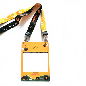 Credencial de Evento de doble ranura de tamaño grande personalizable, etiqueta de nombre VIP, insignia de conferencia, impresión Offset de ambos lados en plástico duro de <span class=keywords><strong>PVC</strong></span> - Product Image 1