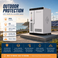 Système de stockage d'énergie liquide silencieux à faible bruit pour intérieur, 261 kWh, 135 kW, fonctionnement silencieux pour immeuble de bureaux, centre commercial