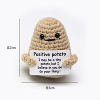 Muñeco de peluche de algodón tejido a mano transfronterizo, con diseño de cactus, patata y sombrero de doctor, de ojos grandes, para decoración.