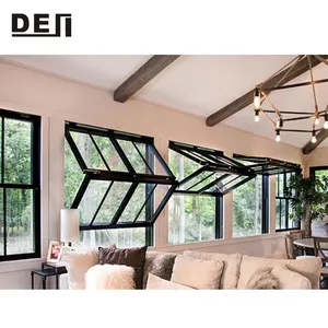 Aluminium Vertical Bi Folding Window Push Up Fold Up Windows