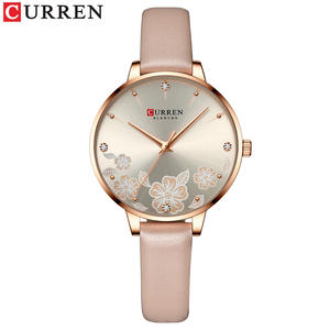Orologio da <span class=keywords><strong>donna</strong></span> di lusso 9068, stile coreano semplice, con quadrante in vetro, movimento al quarzo, cassa in lega e cinturino in pelle PU, idea regalo alla moda. - Product Image 2
