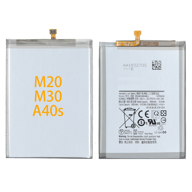 Battery for Samsung Galaxy M30 Battery Eb-Bg580Abu for Samsung M20 Battery Sm-M205F Ds Sm-M205Fn Sm-M205G M205F