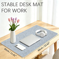 Tapis de bureau en feutre réutilisable de haute qualité, tapis de souris antidérapant, tapis d'ordinateur pour la protection du clavier