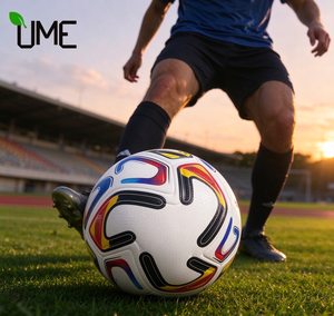 Ballon de football personnalisé avec logo imprimé, coloré, cousu à la machine, pour entraînement, matchs, sports de plein air et souvenirs promotionnels d'entreprise - Product Image 5