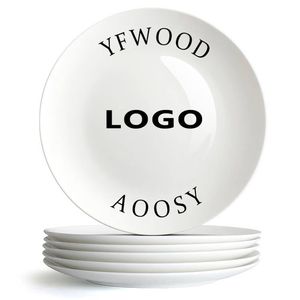 AOOSY Premium Bone china Elementi bianchi semplici Piatti per Royal Round Piatti per matrimonio - Product Image 4