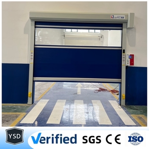 Grille de <span class=keywords><strong>porte</strong></span> rapide en PVC Ysd pour garage, cuisine industrielle, avec verrouillage de ligne LT3X, moteur manuel, en acier galvanisé, résistante au vent - Product Image 3
