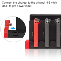 Chargeur de manette Joy-Con DATA FROG pour Nintendo Switch, station d'accueil, support, accessoires pour jeux Switch NS Joy-Con