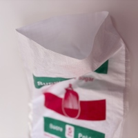 Sacs en PP imprimés en couleur personnalisés en usine, sacs tissés avec poignée, sacs tissés en plastique, sacs tissés en PP