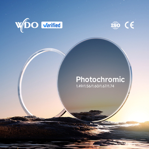 Lentilles <span class=keywords><strong>de</strong></span> lunettes Photomagic, fabrication personnalisée, nouvelles lentilles optiques photochromiques, sur ordonnance, 1.56, lentilles optiques photochromiques grises - Product Image 1