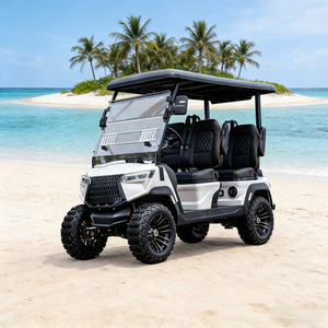 Carrito de Golf Eléctrico Modular Desmontable de 4 Plazas, Certificado CE/DOT, para Uso Flexible en Carreteras No Públicas - Product Image 1
